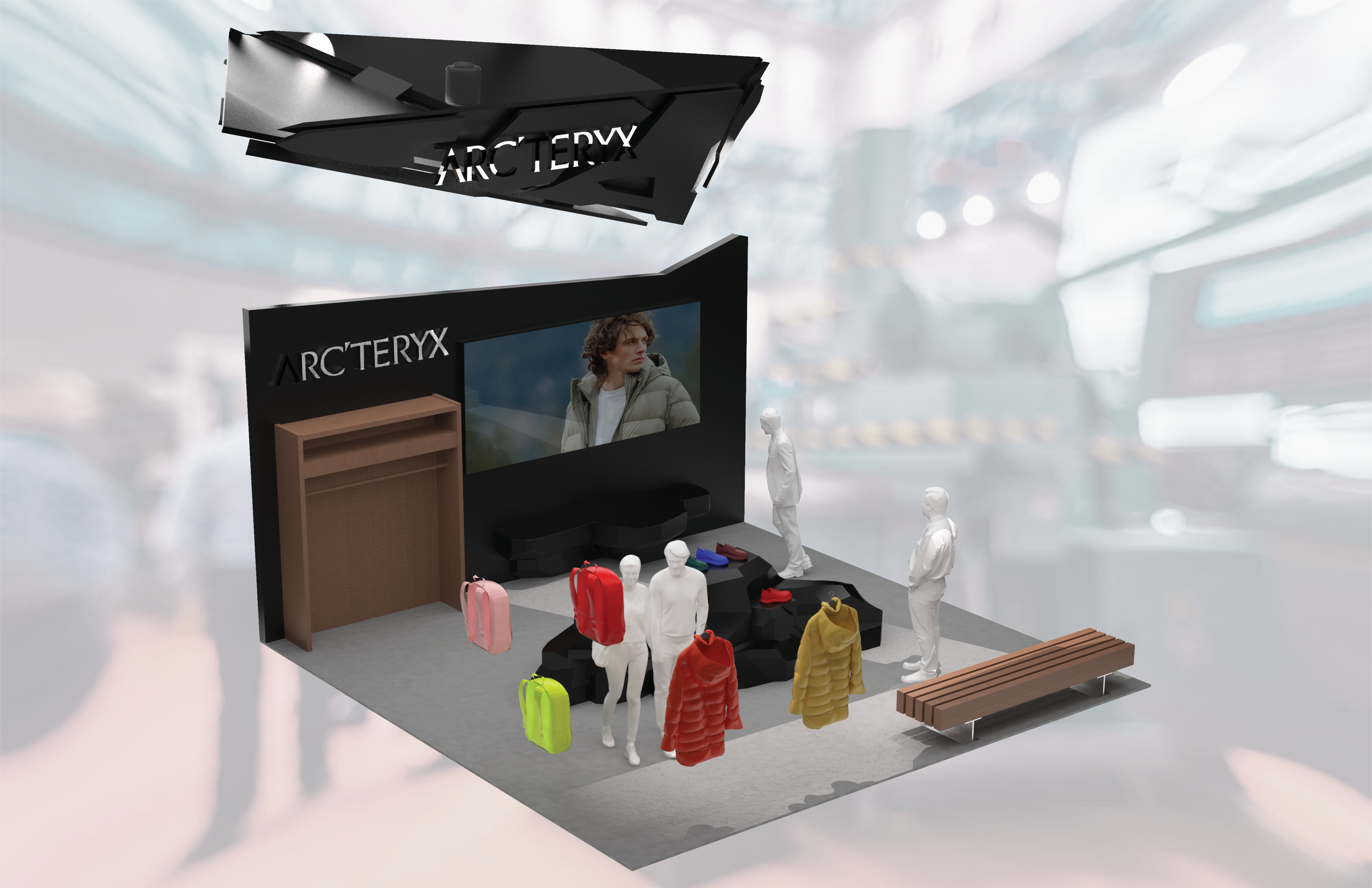 Arc'teryx booth overview