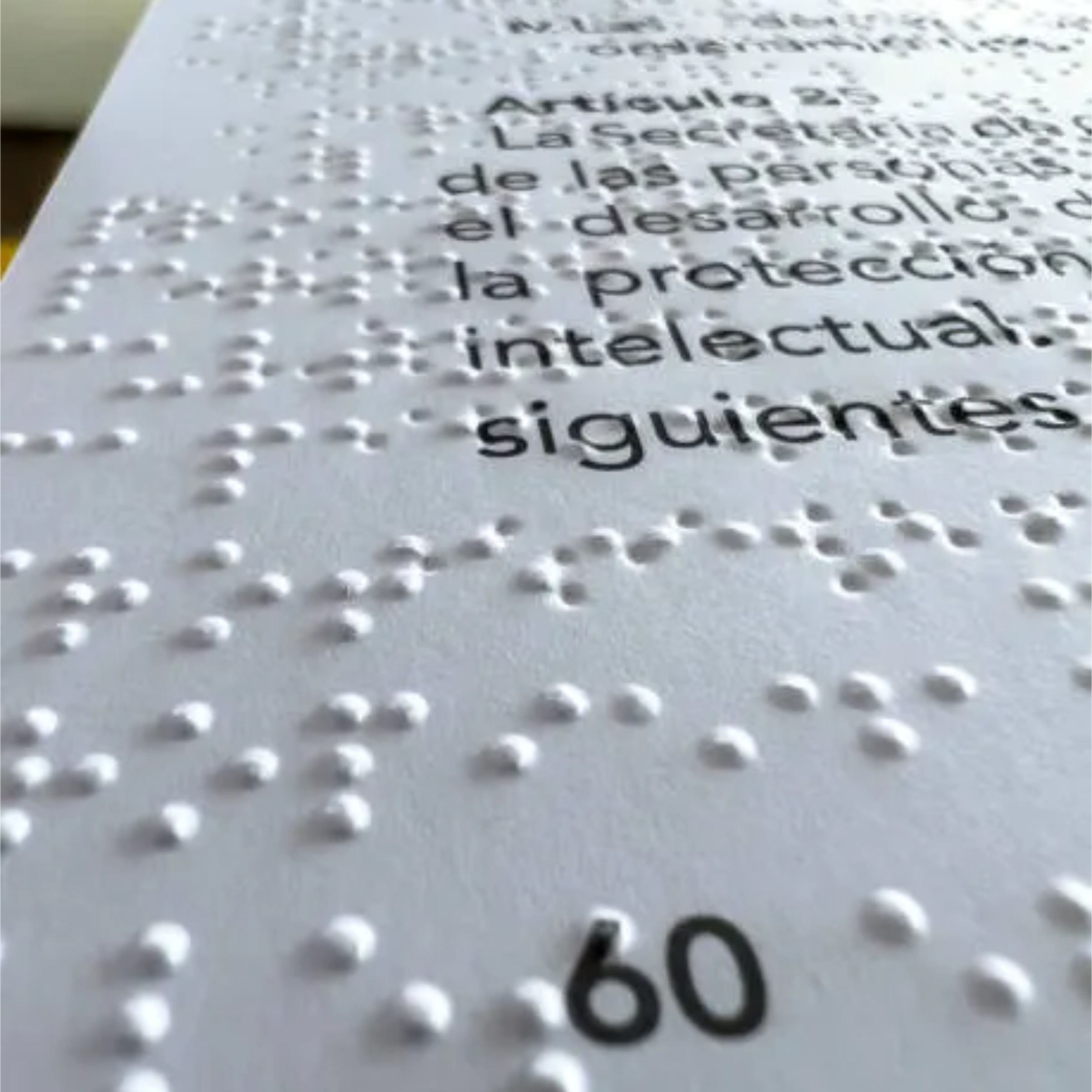 Braille text