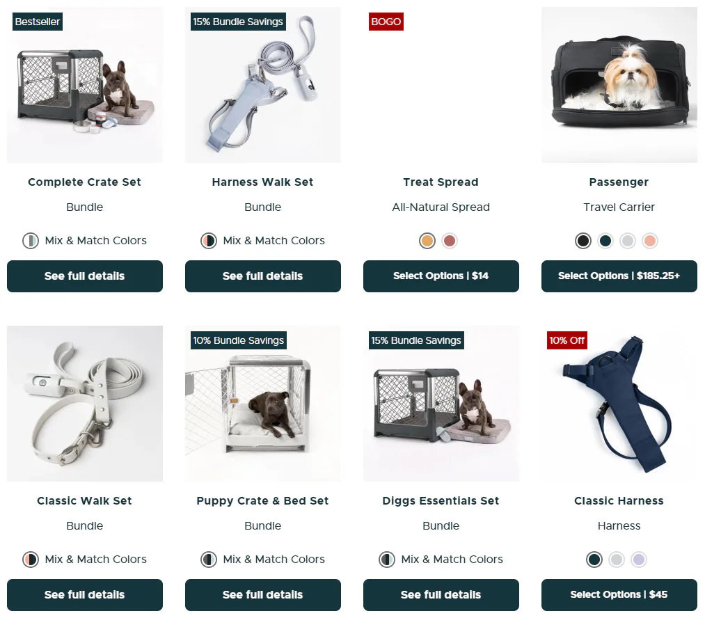 Diggs products placeholder