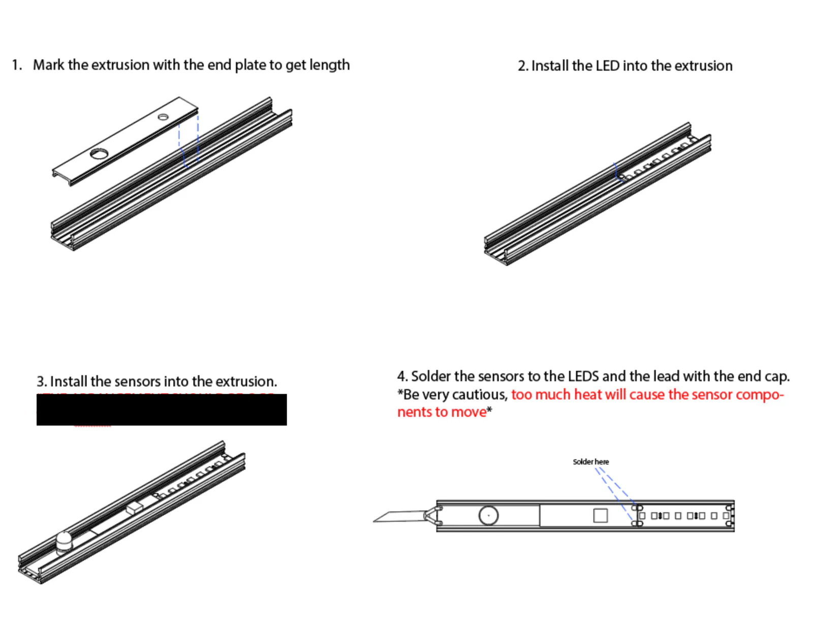 Illustrated cable modification instructions