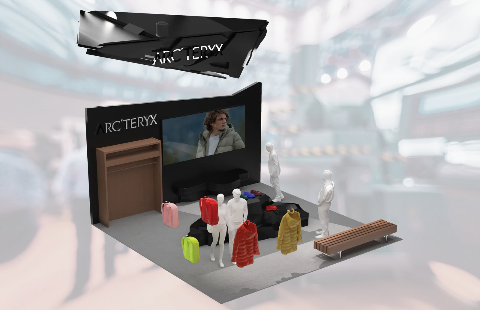 Arc'teryx booth overview