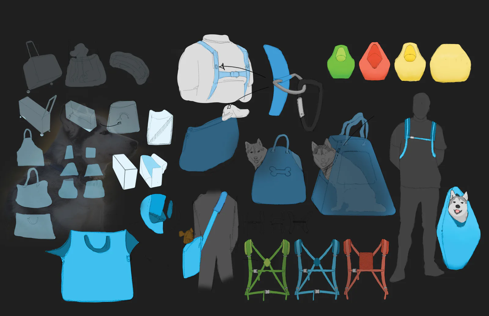Big Pup Carrier sketch placeholder
