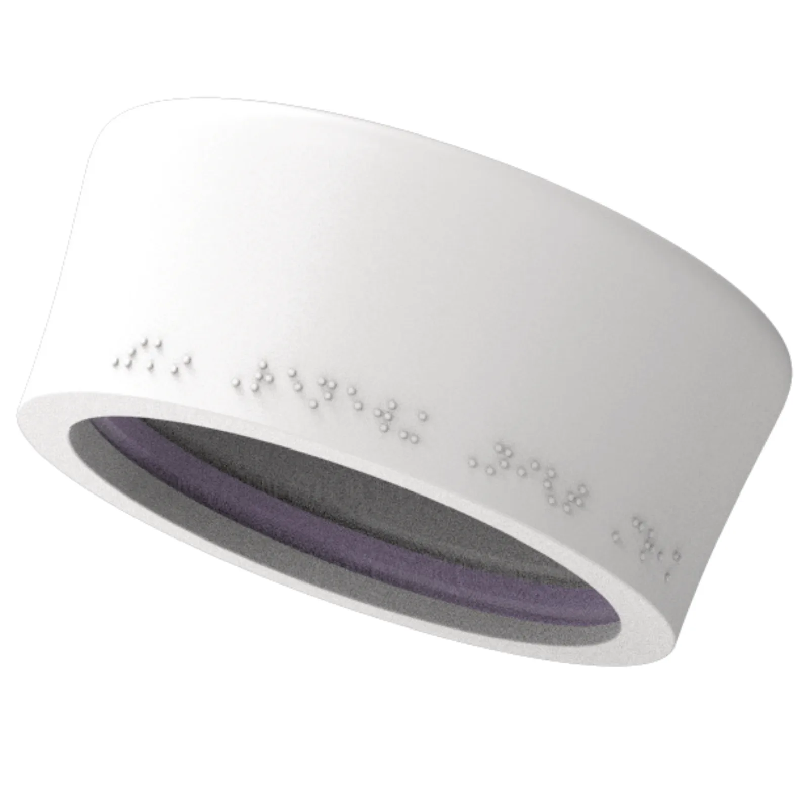 Braille on lid