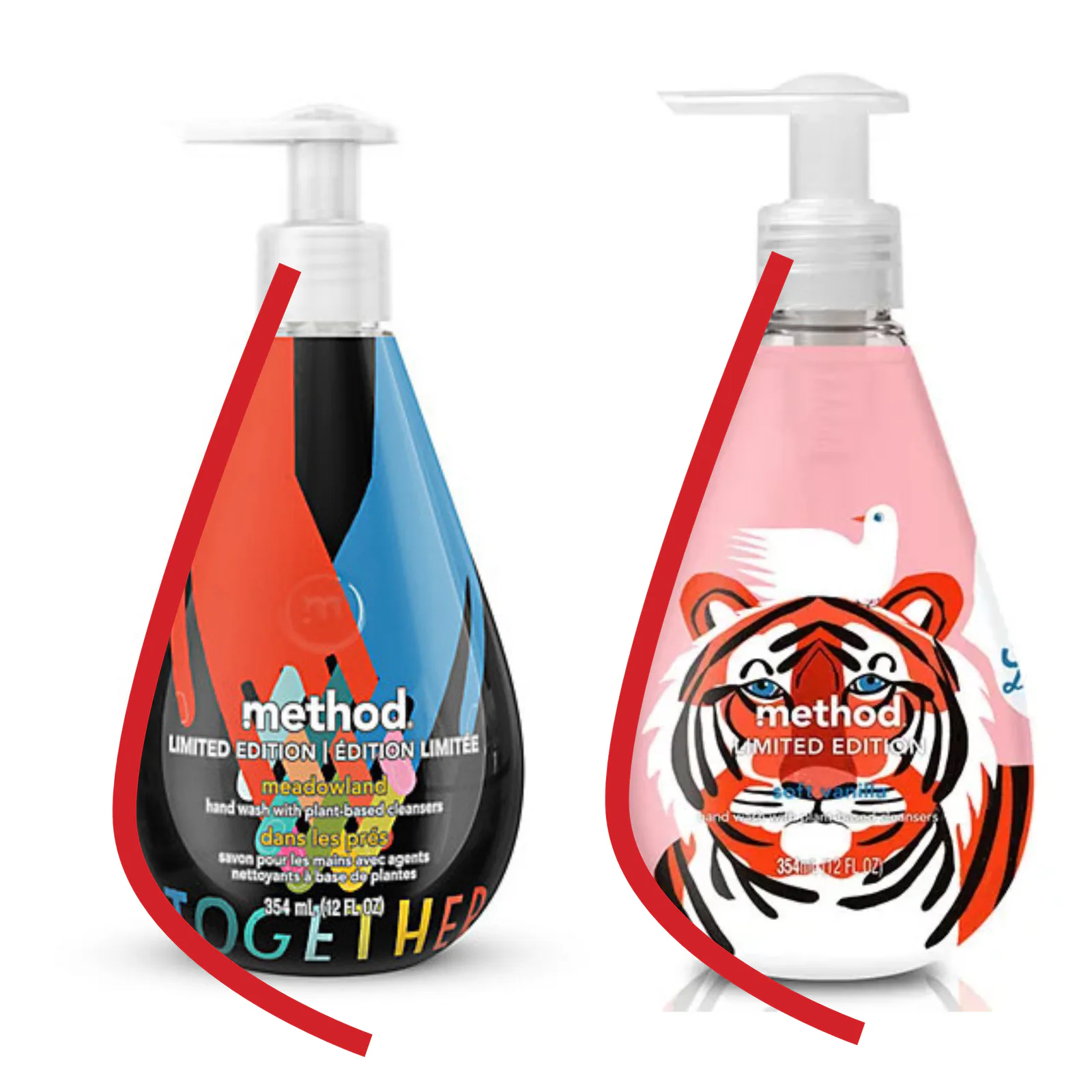 Method tear drop bottle profile placeholder