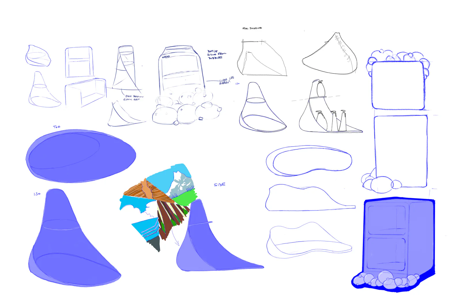 Method POP Display sketch sheet placeholder