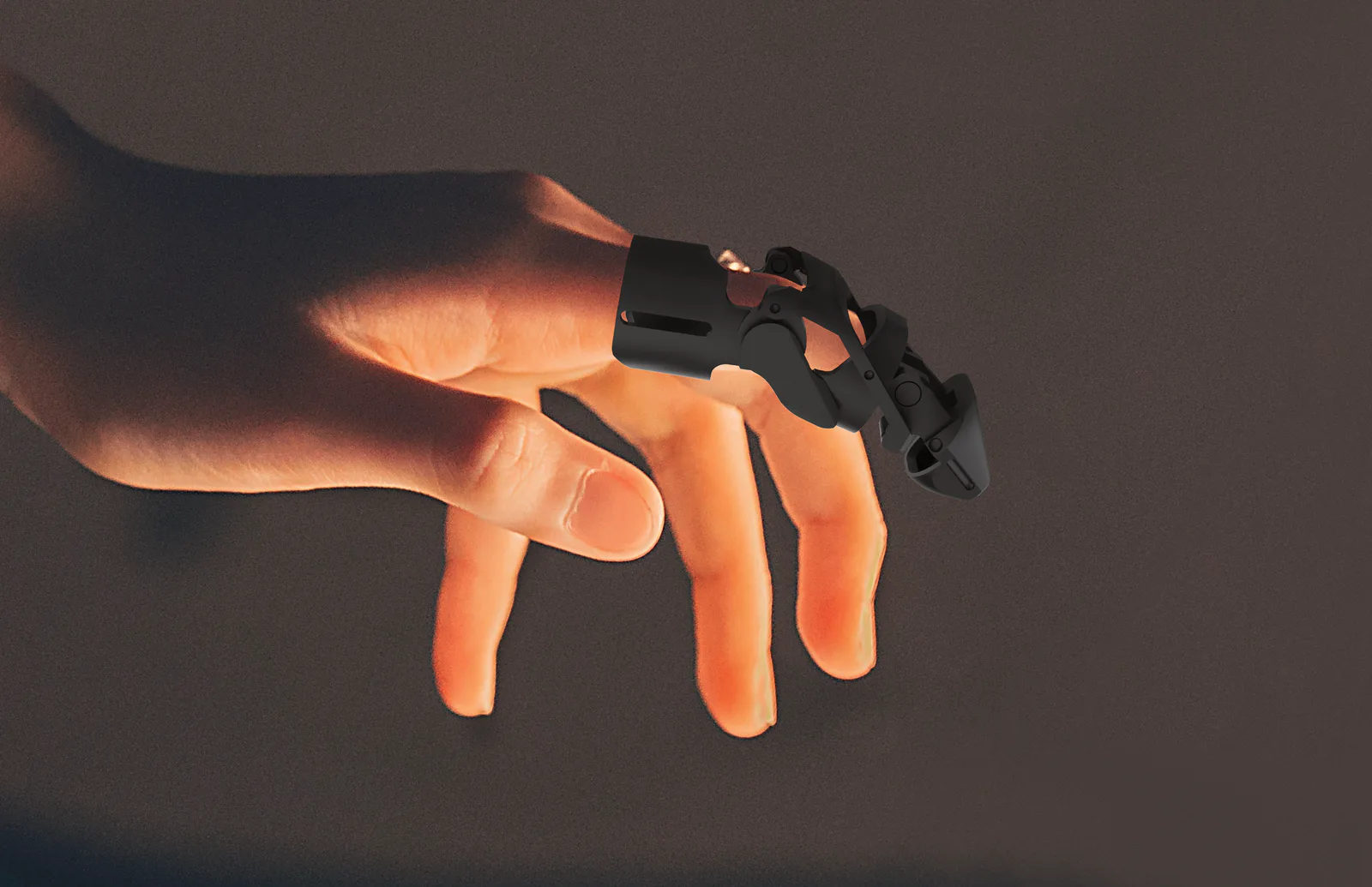 A person wearing the prosthetic