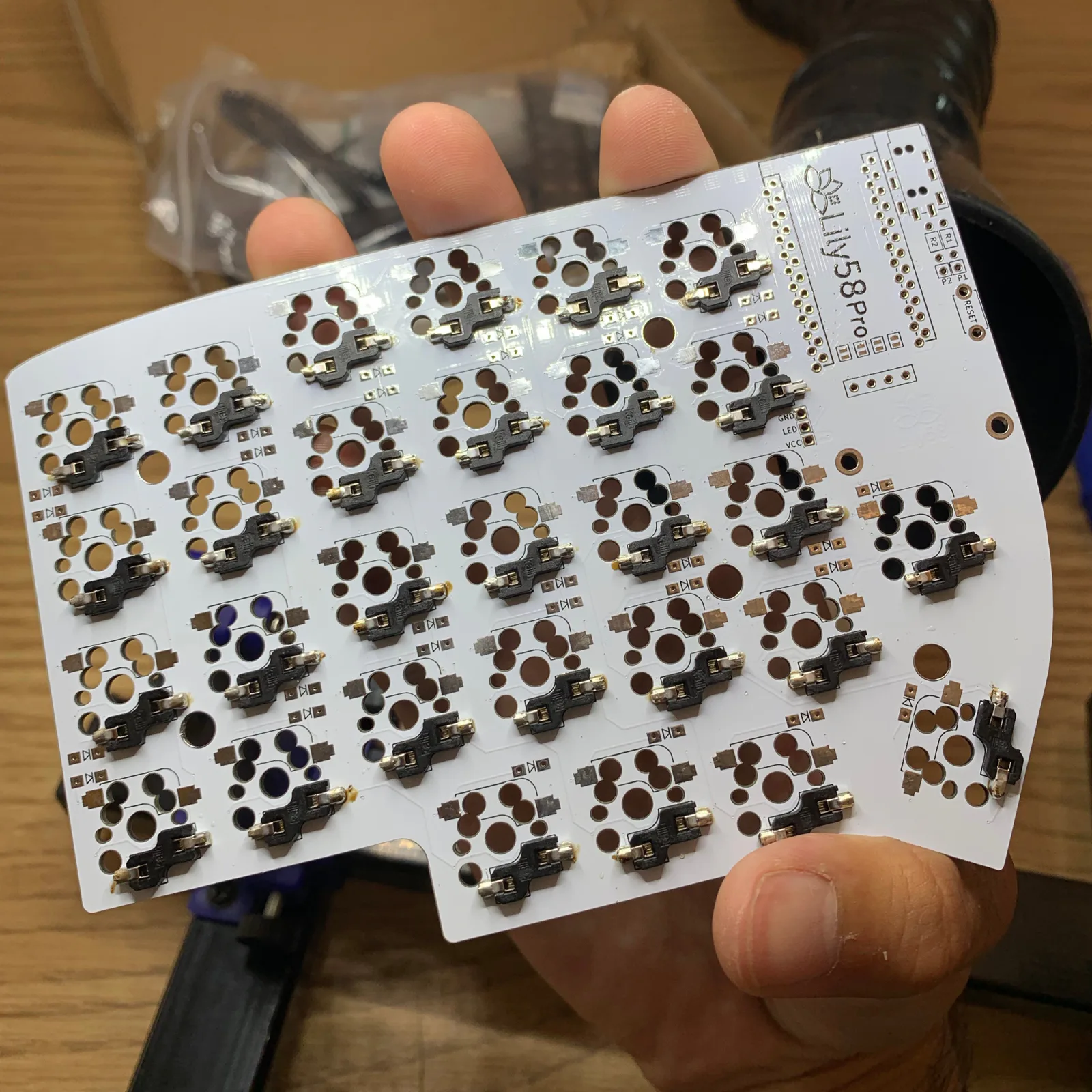 keyboard switch soldering