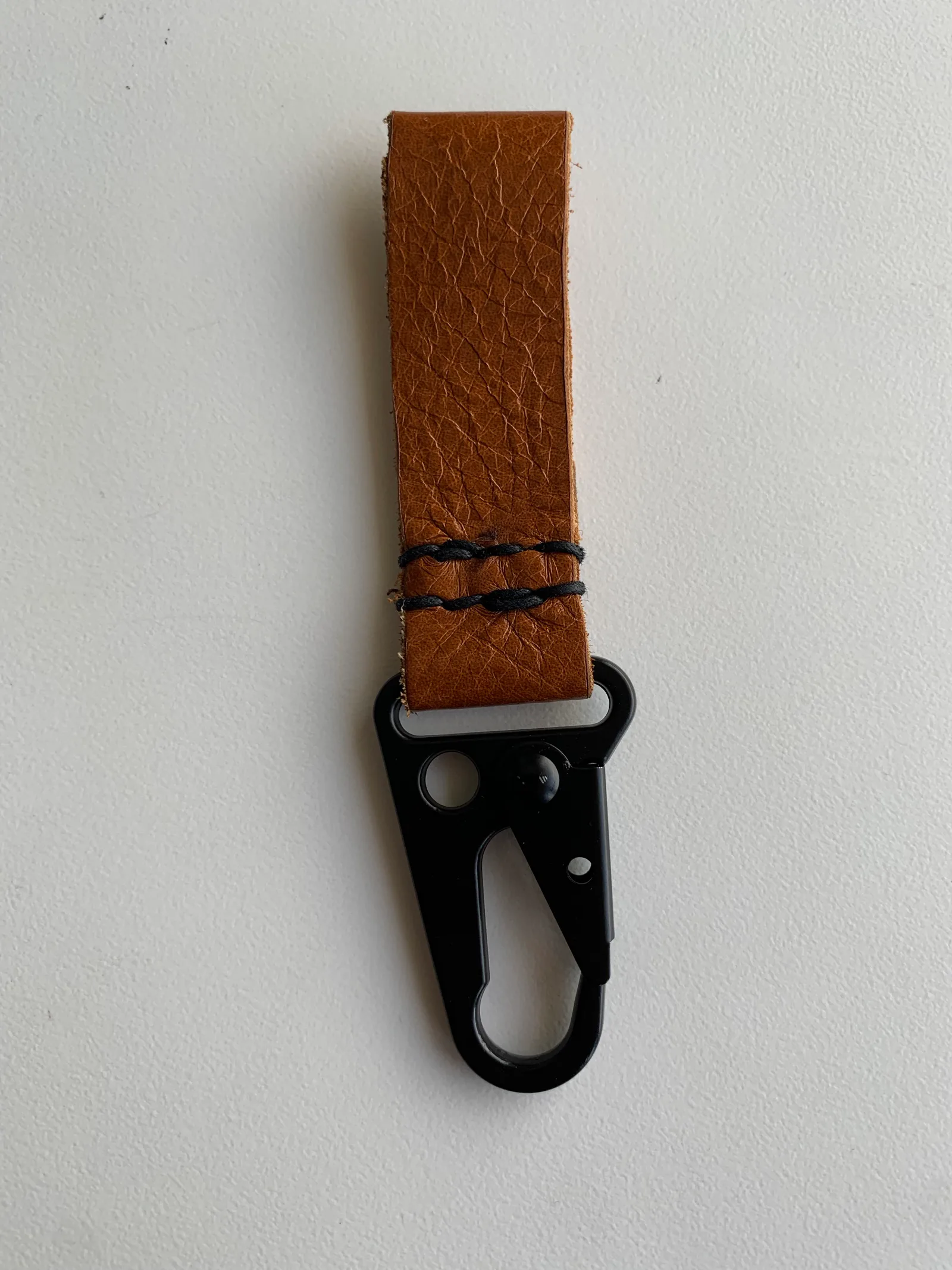 Leather keychain